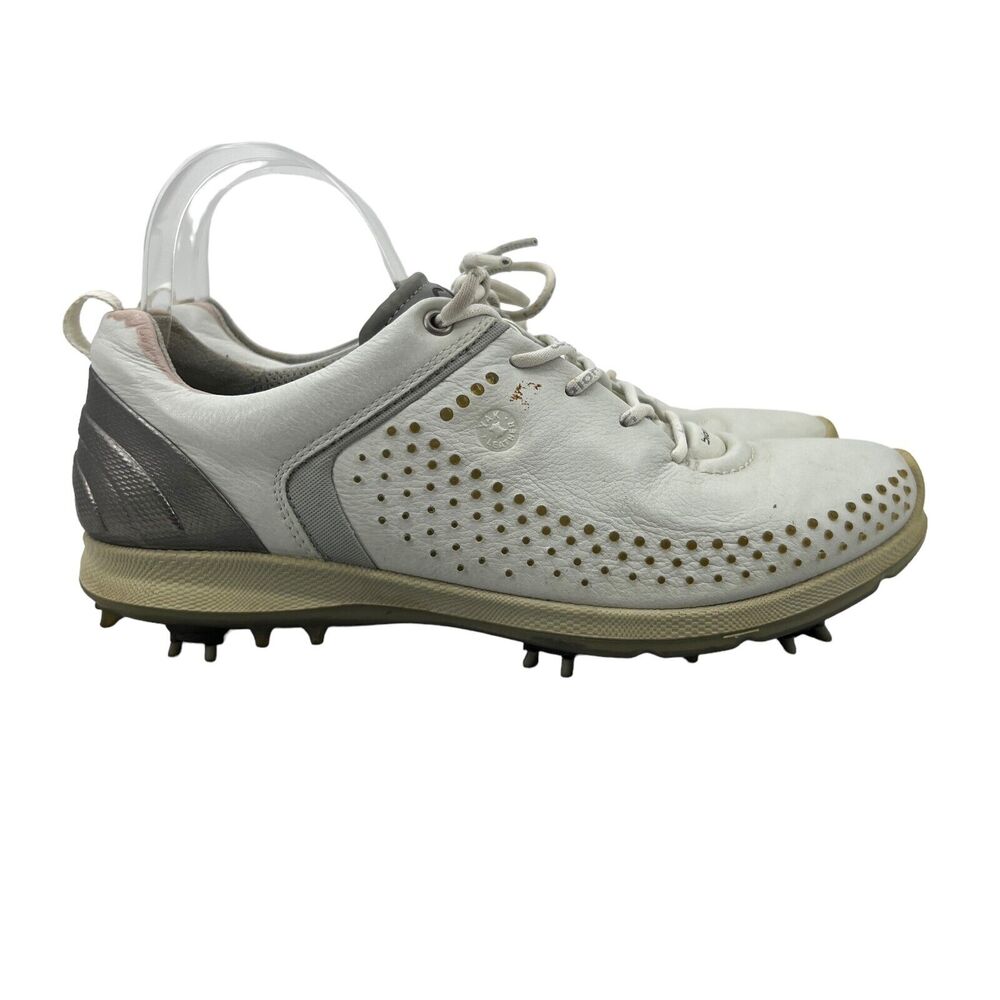 Ecco‎ Womens 41 Golf Shoes Desert Green Leather Biom G2 GTX Sneakers Lace Up